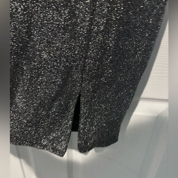 Lulus Take Me Anywhere Silver Sparkly Asymmetrical Bodycon Mini Dress size m - Picture 5 of 8